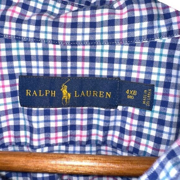 Polo Ralph Lauren Blue B&T L/S Button Down Shirt Size 4XB - Picture 2 of 7